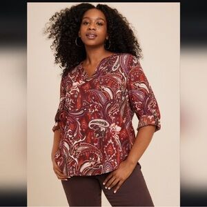 Maurices Atwood 3/4 sleeve blouse